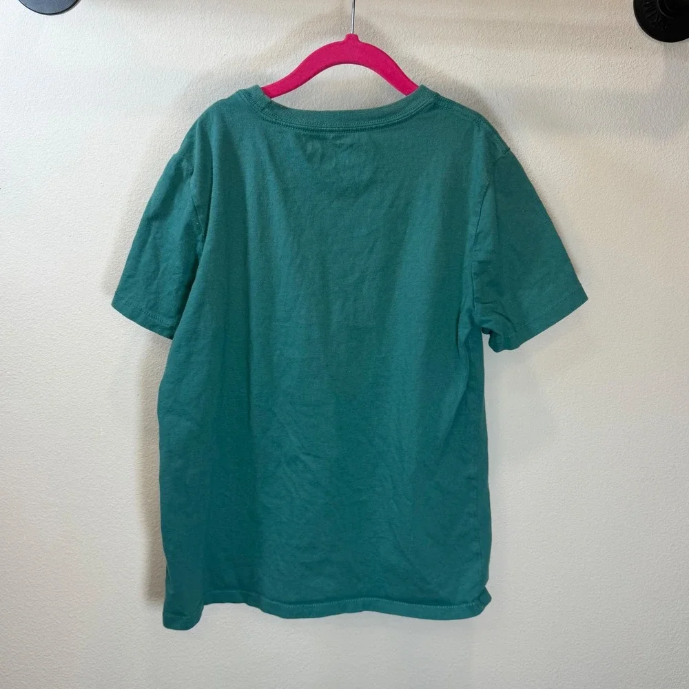 Gap Kids Marvel The Hulk Graphic Tee Green Short Sleeve Shirt Size L 10-11